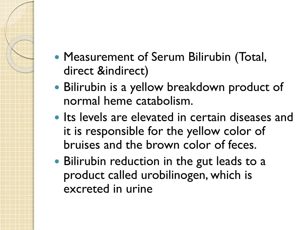 measurement of serum bilirubin total direct