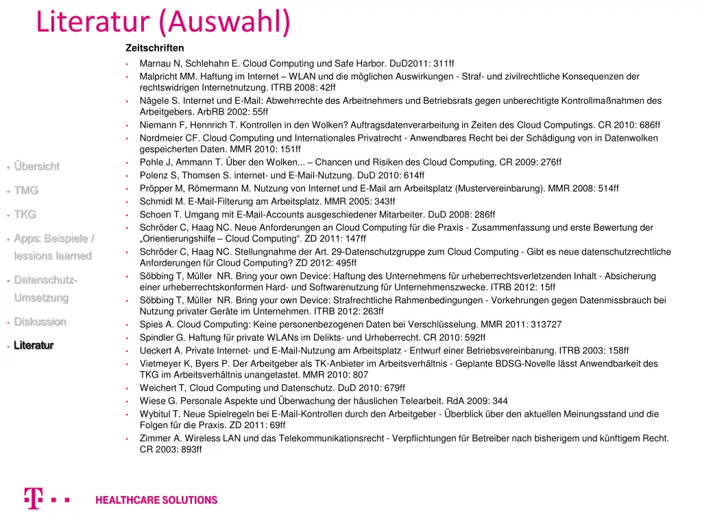 literatur auswahl