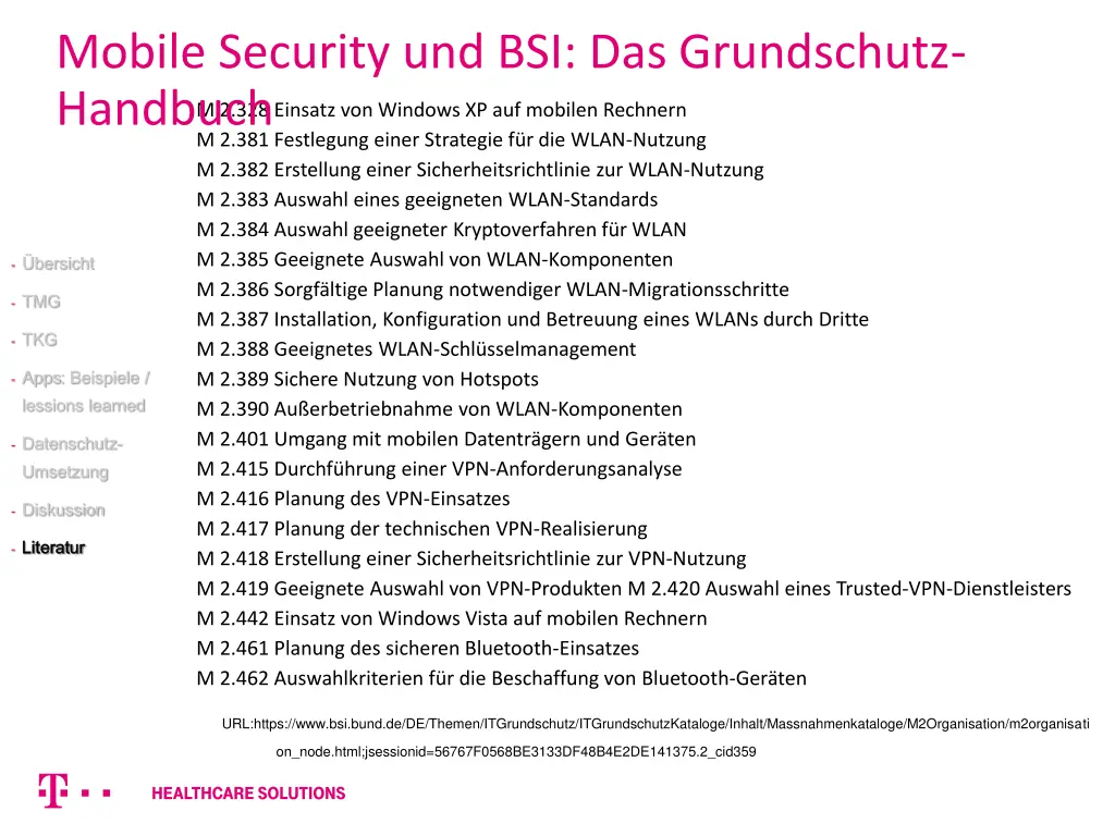 mobile security und bsi das grundschutz handbuch 1