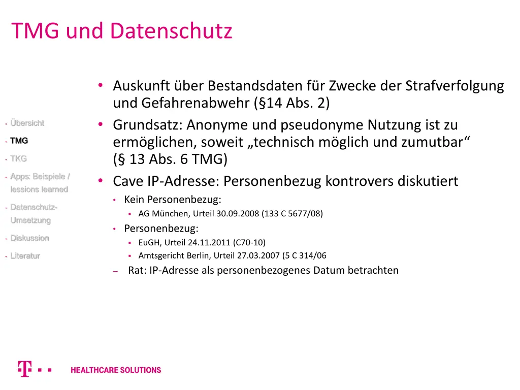 tmg und datenschutz