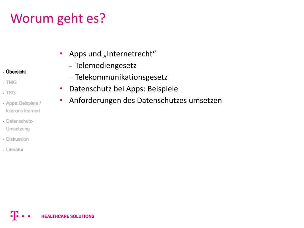 worum geht es