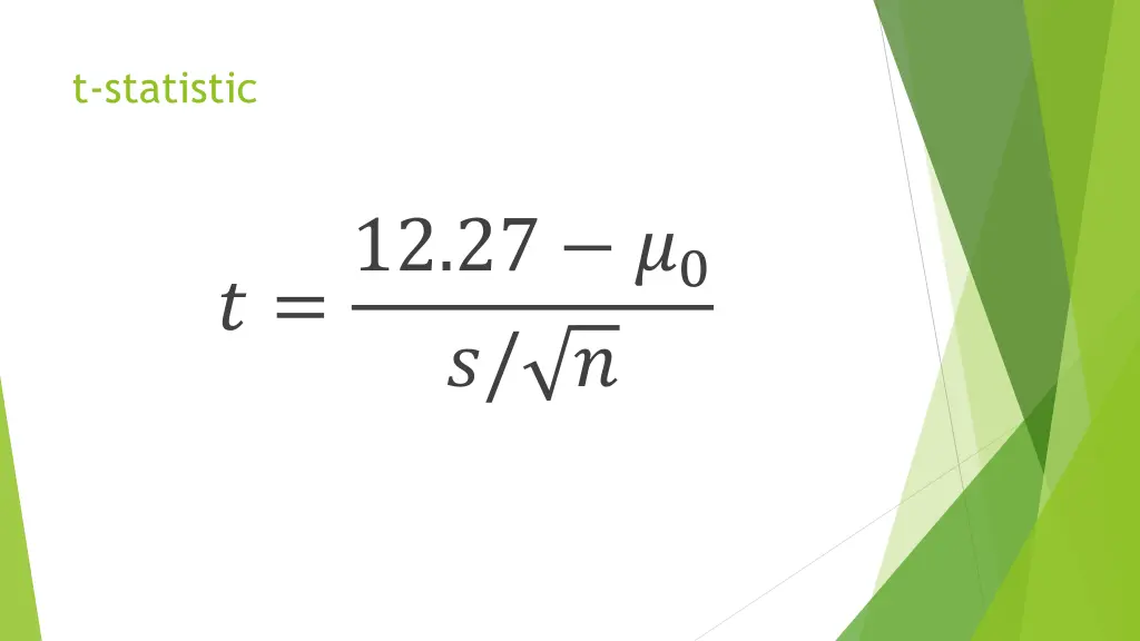 t statistic 2
