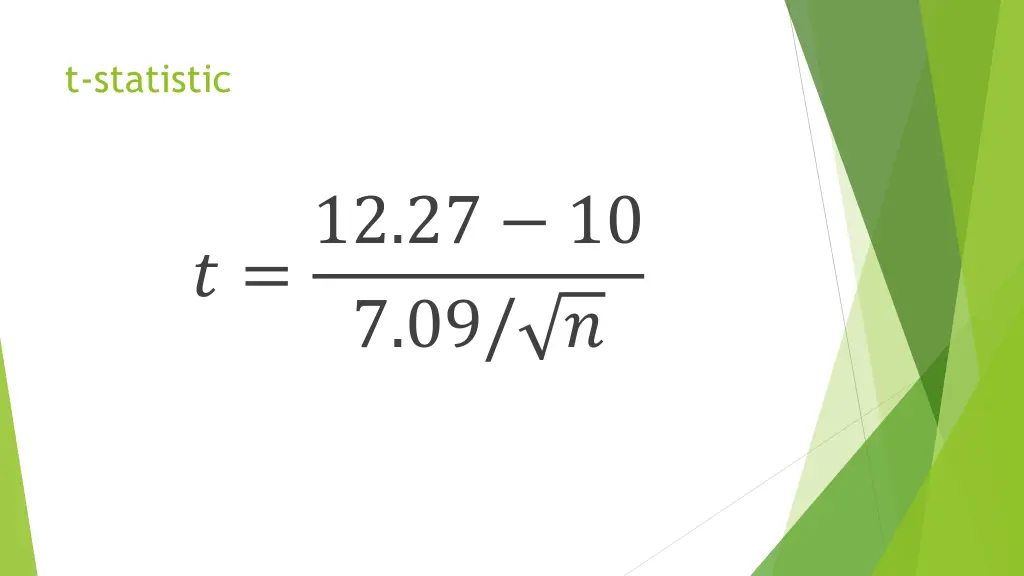 t statistic 4