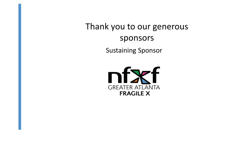thank you to our generous sponsors 1