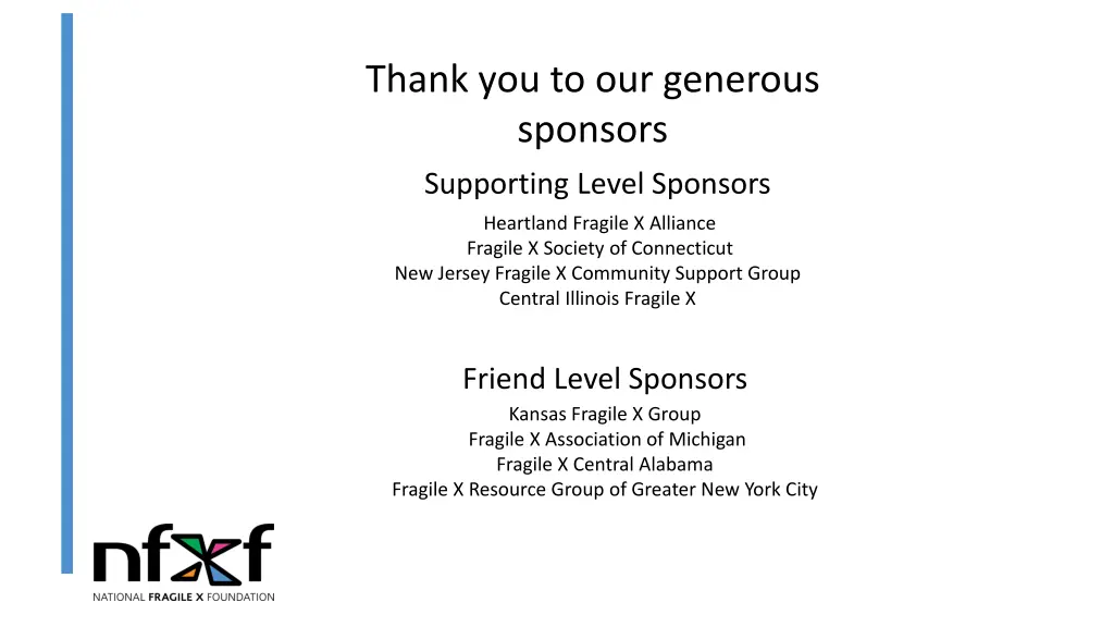 thank you to our generous sponsors 2