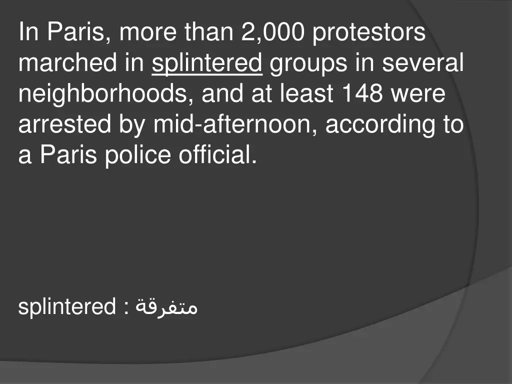 in paris more than 2 000 protestors marched