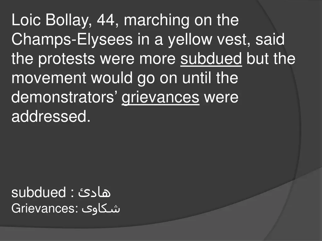 loic bollay 44 marching on the champs elysees