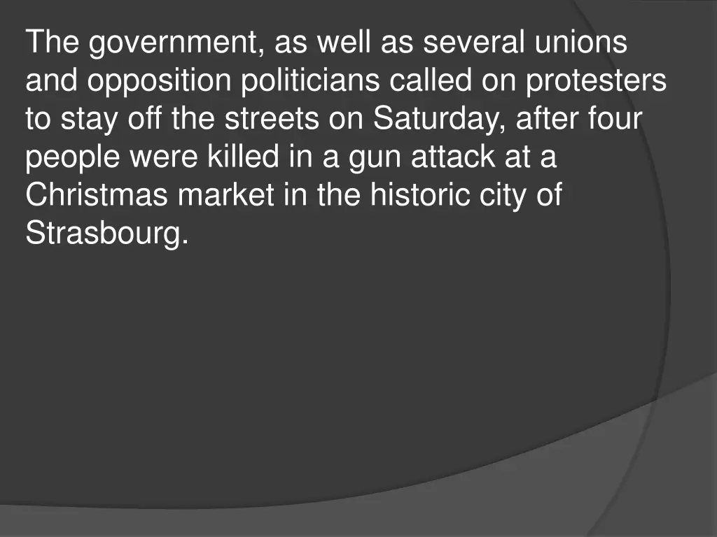 the government as well as several unions