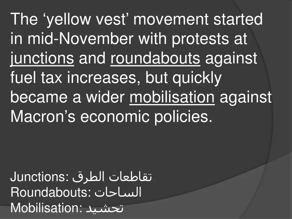 the yellow vest movement started in mid november