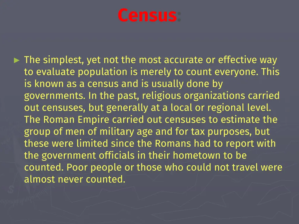 census