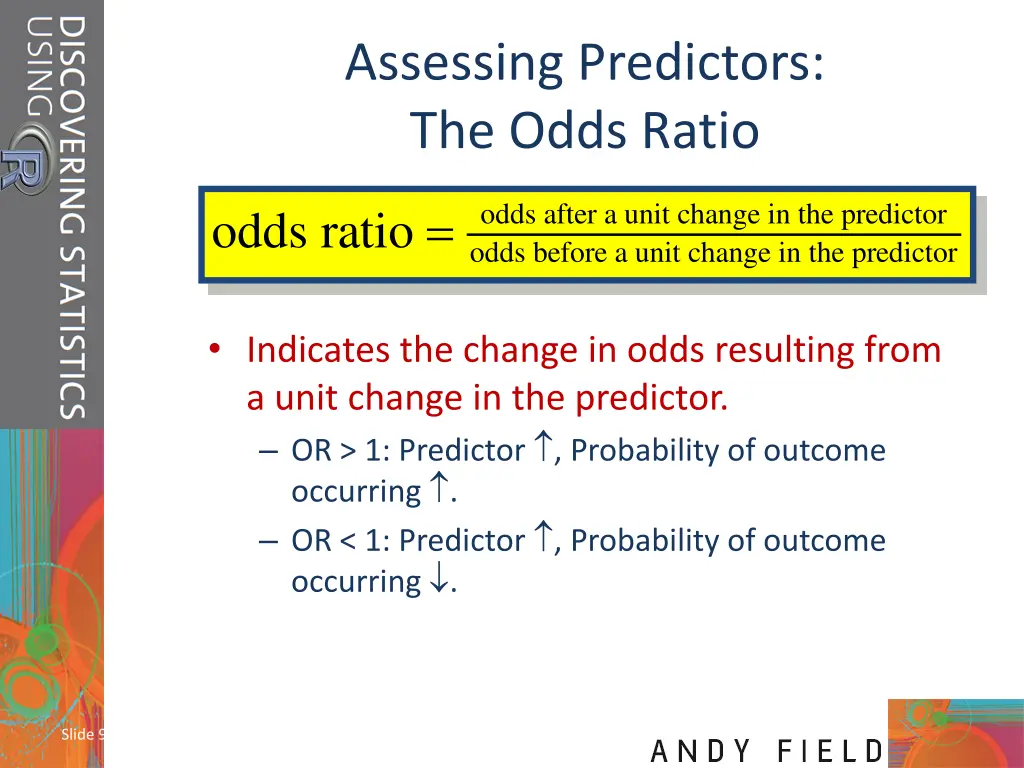 assessing predictors the odds ratio