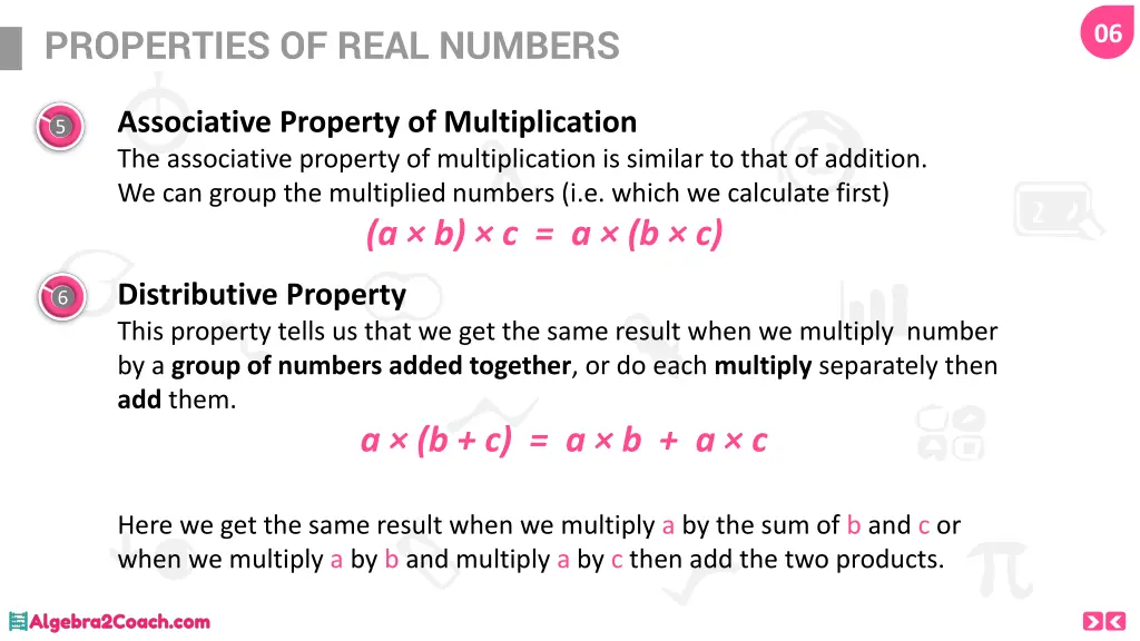 properties of real numbers 5