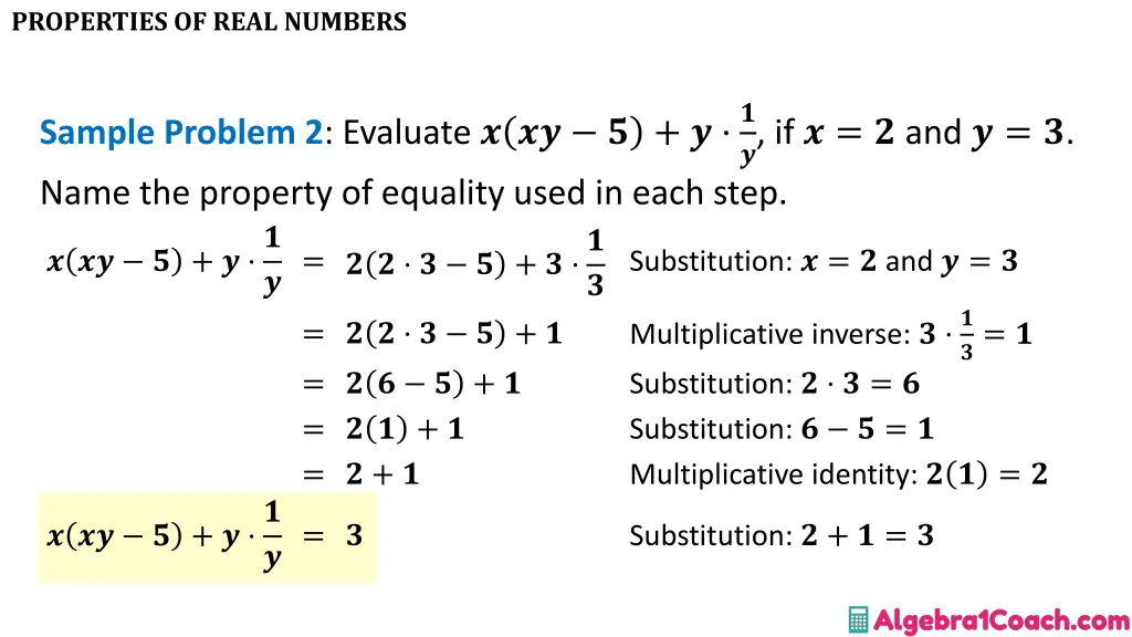 properties of real numbers 13