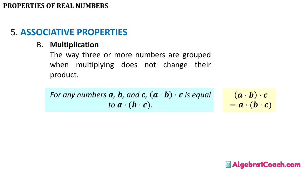 properties of real numbers 17