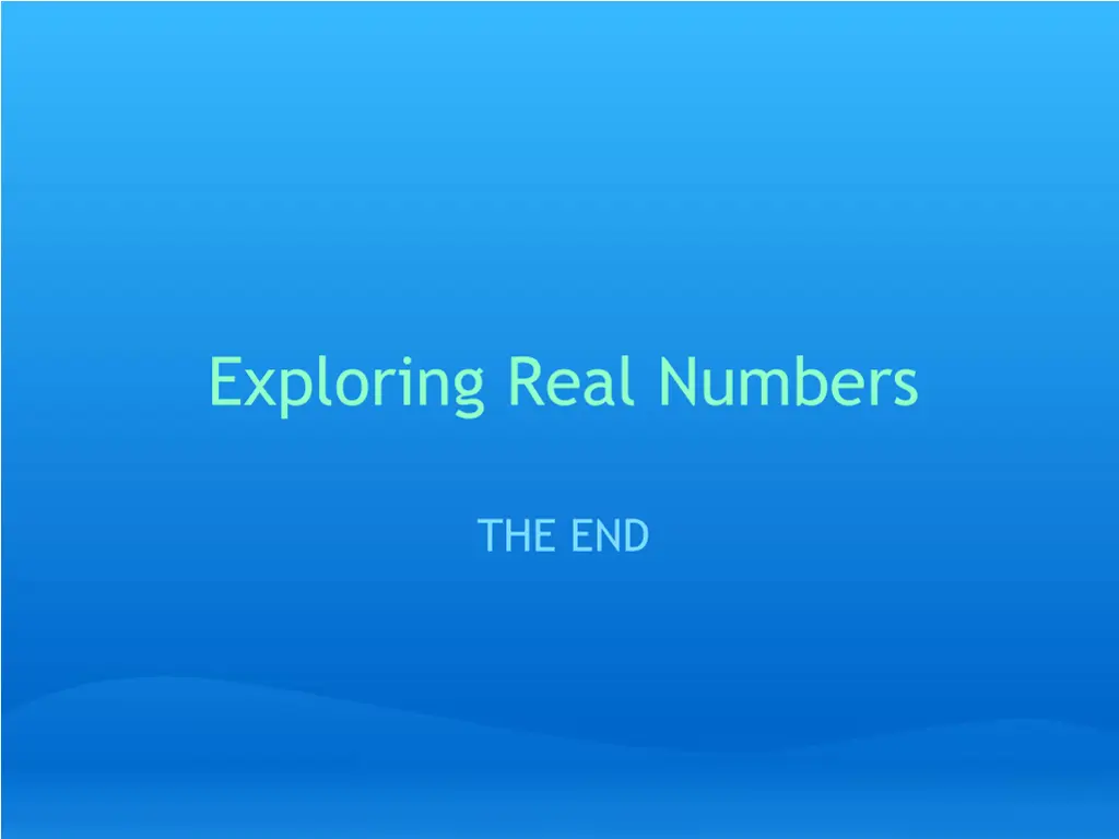 exploring real numbers 1