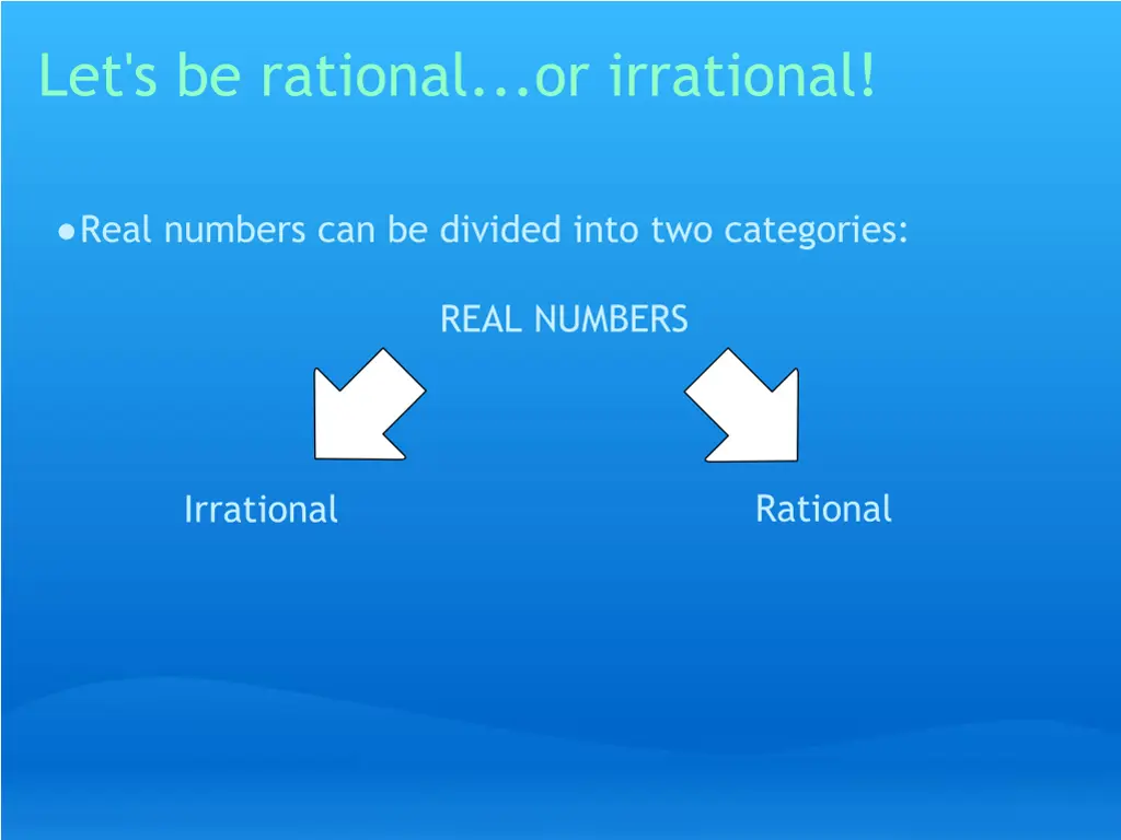 let s be rational or irrational