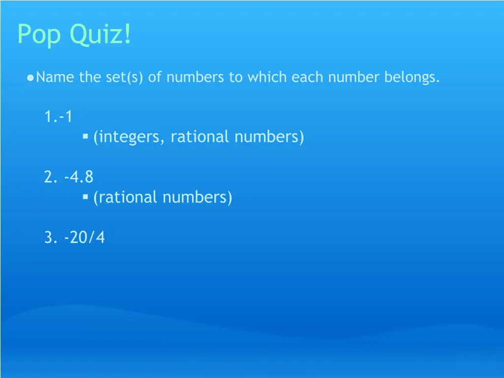 pop quiz 4