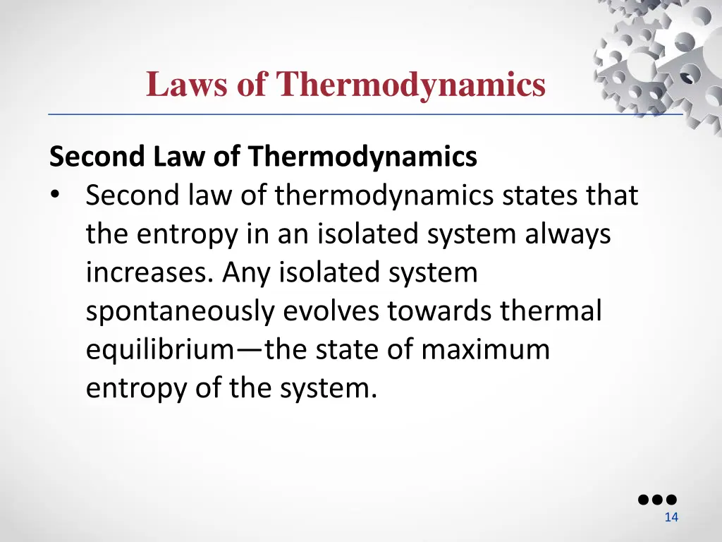 laws of thermodynamics 3