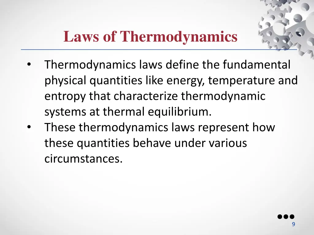 laws of thermodynamics