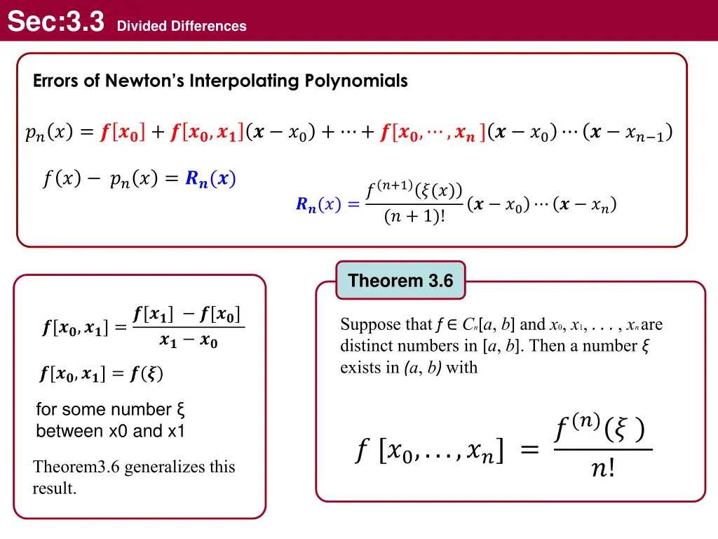 sec 3 3 divided differences 18