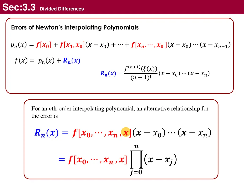 sec 3 3 divided differences 19