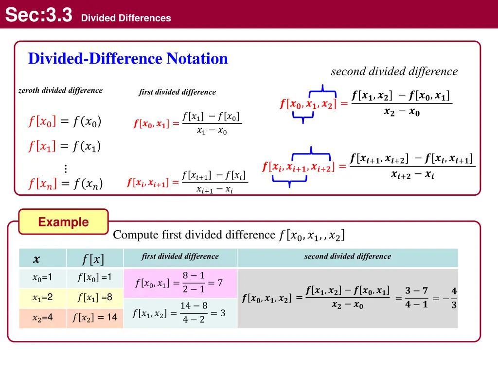 sec 3 3 divided differences 2