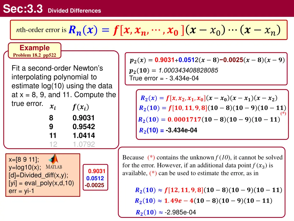sec 3 3 divided differences 21