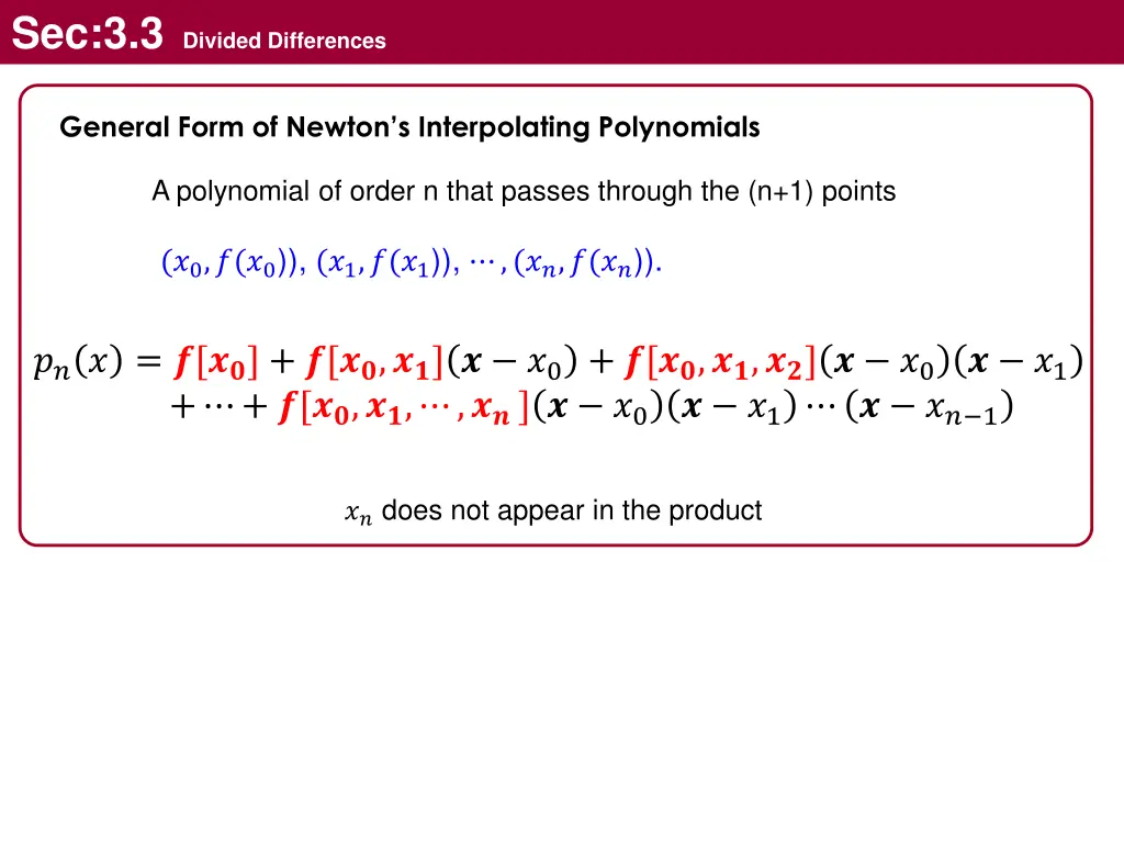 sec 3 3 divided differences 8
