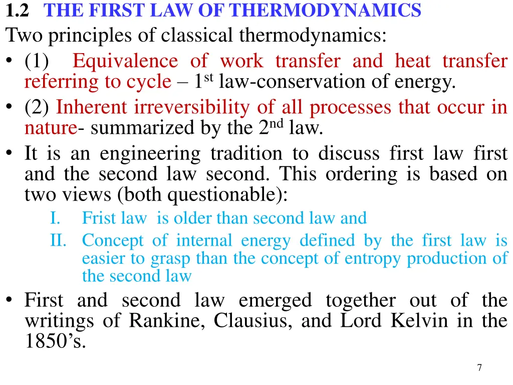 1 2 the first law of thermodynamics