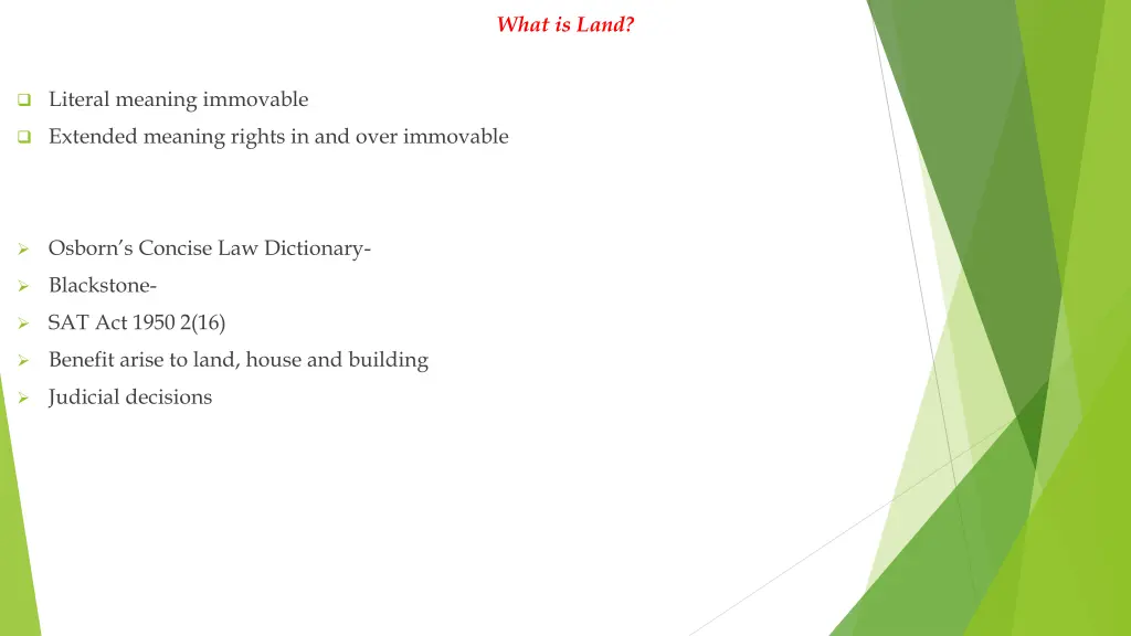 what is land
