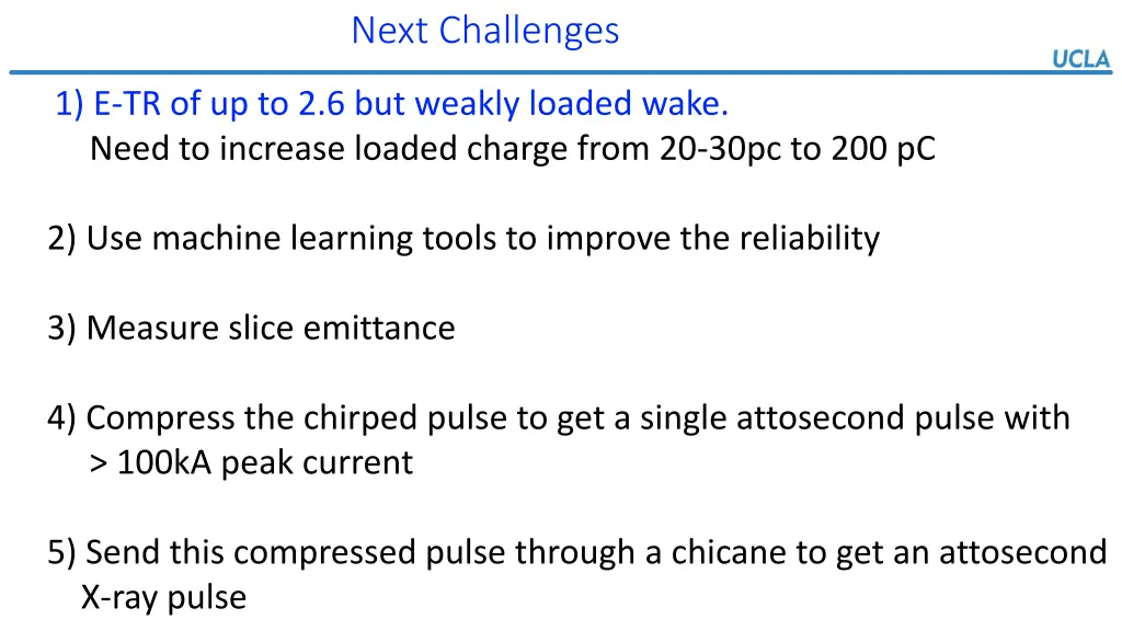 next challenges 1 e tr of up to 2 6 but weakly