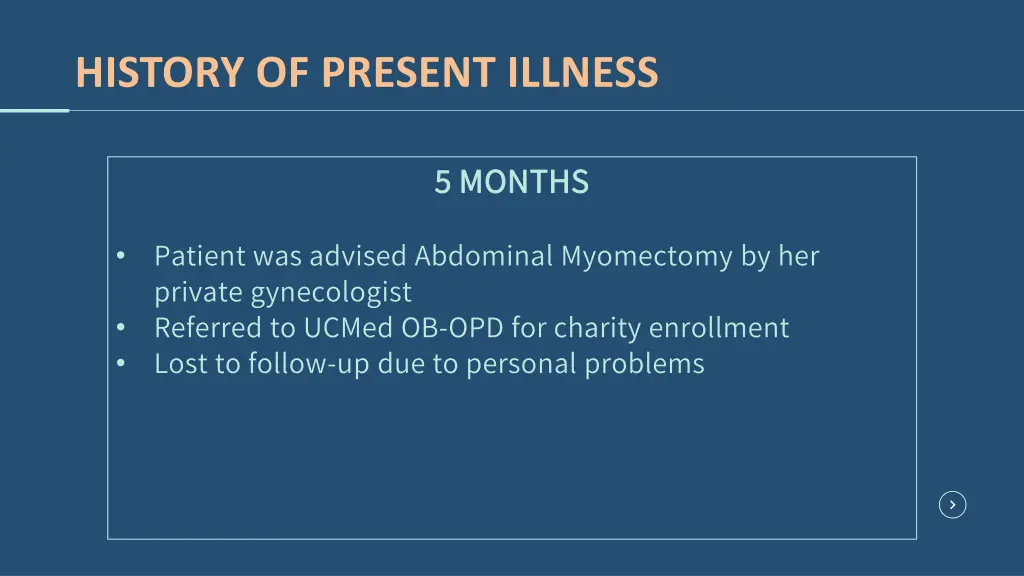 history of present illness 6