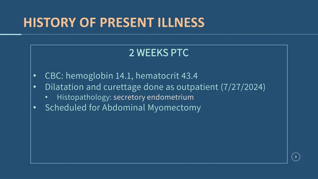 history of present illness 9