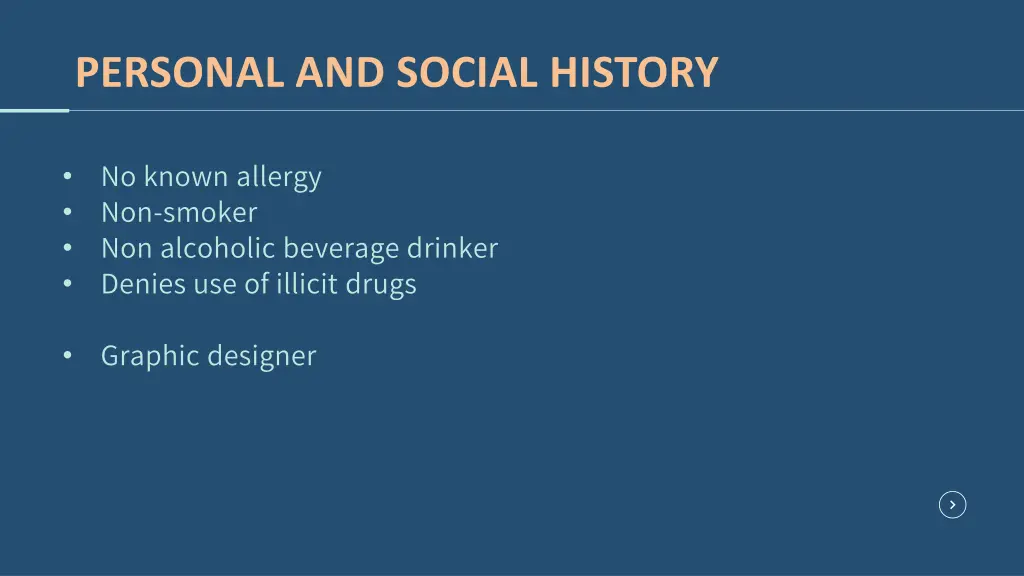 personal and social history