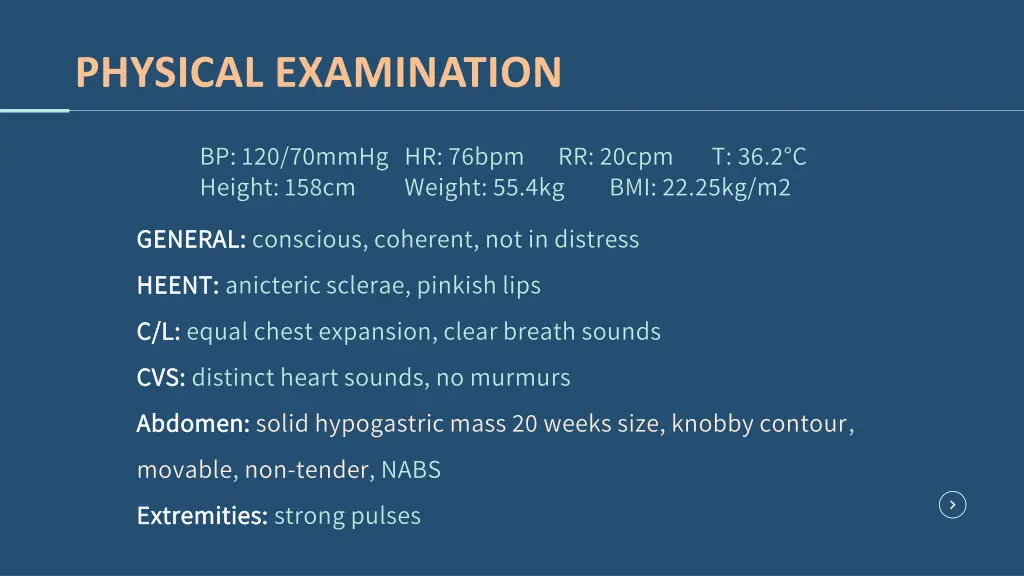 physical examination