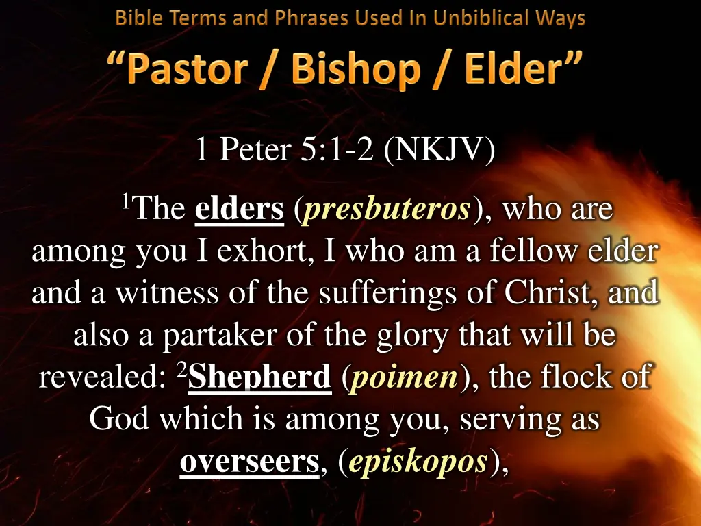 1 peter 5 1 2 nkjv