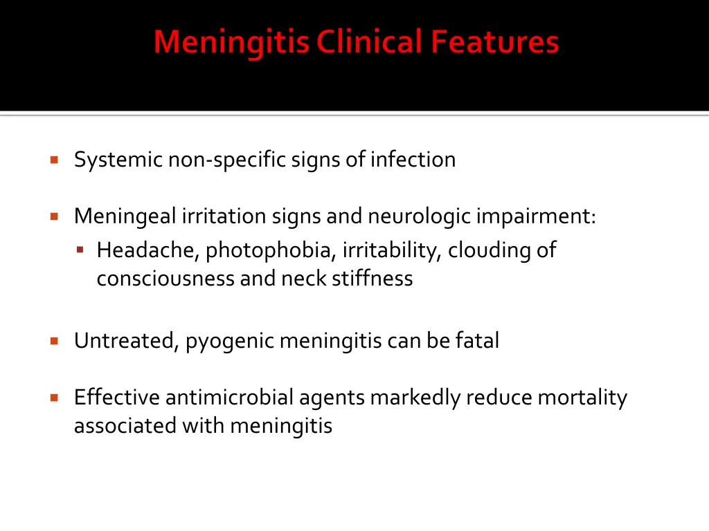 systemic non specific signs of infection
