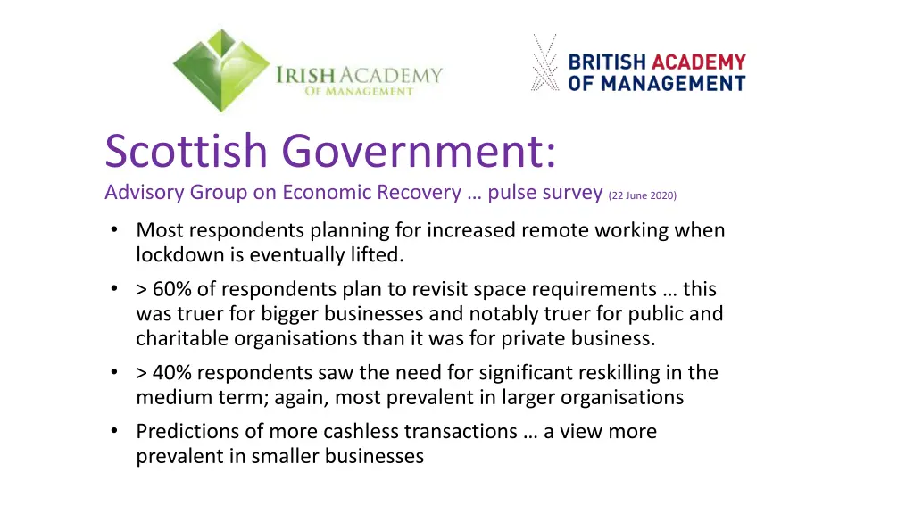 scottish government advisory group on economic