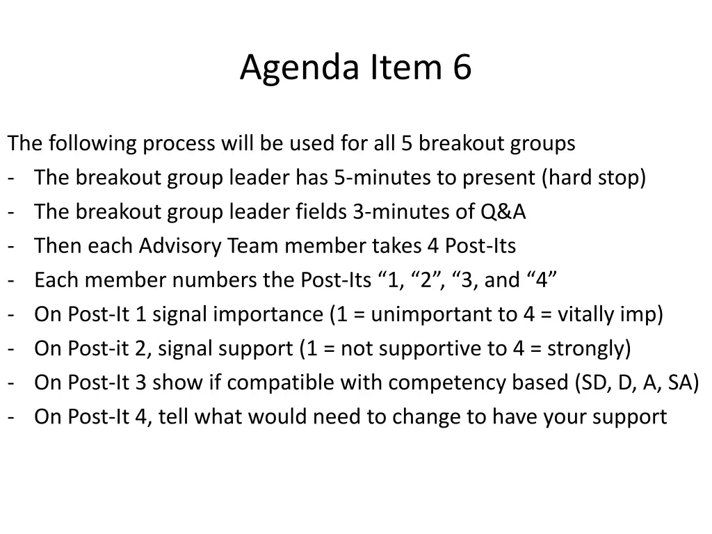 agenda item 6
