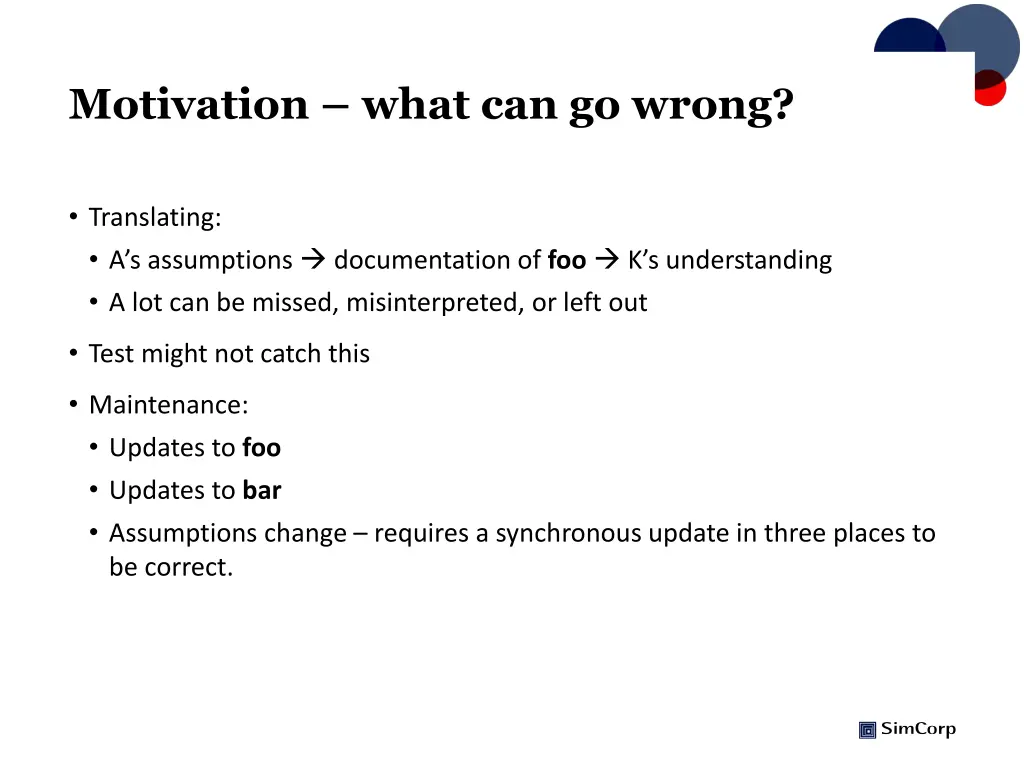 motivation what can go wrong