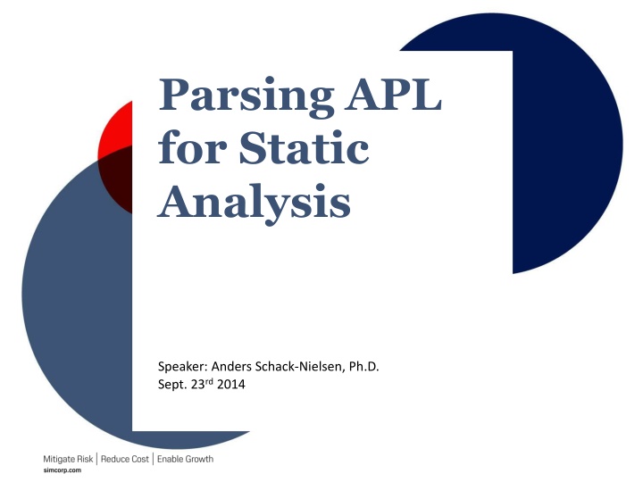 parsing apl for static analysis