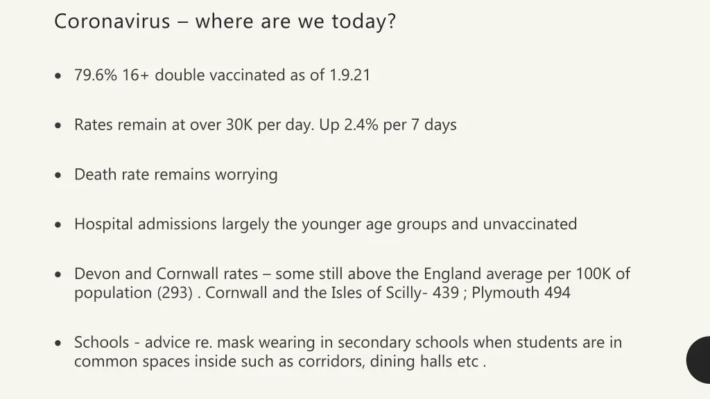 coronavirus where are we today 1