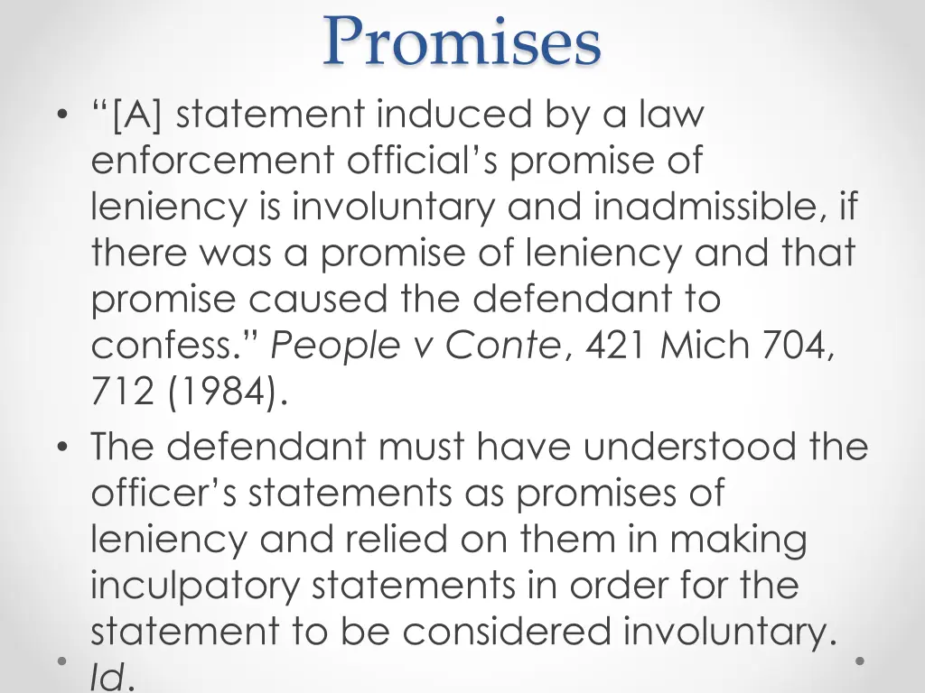 promises