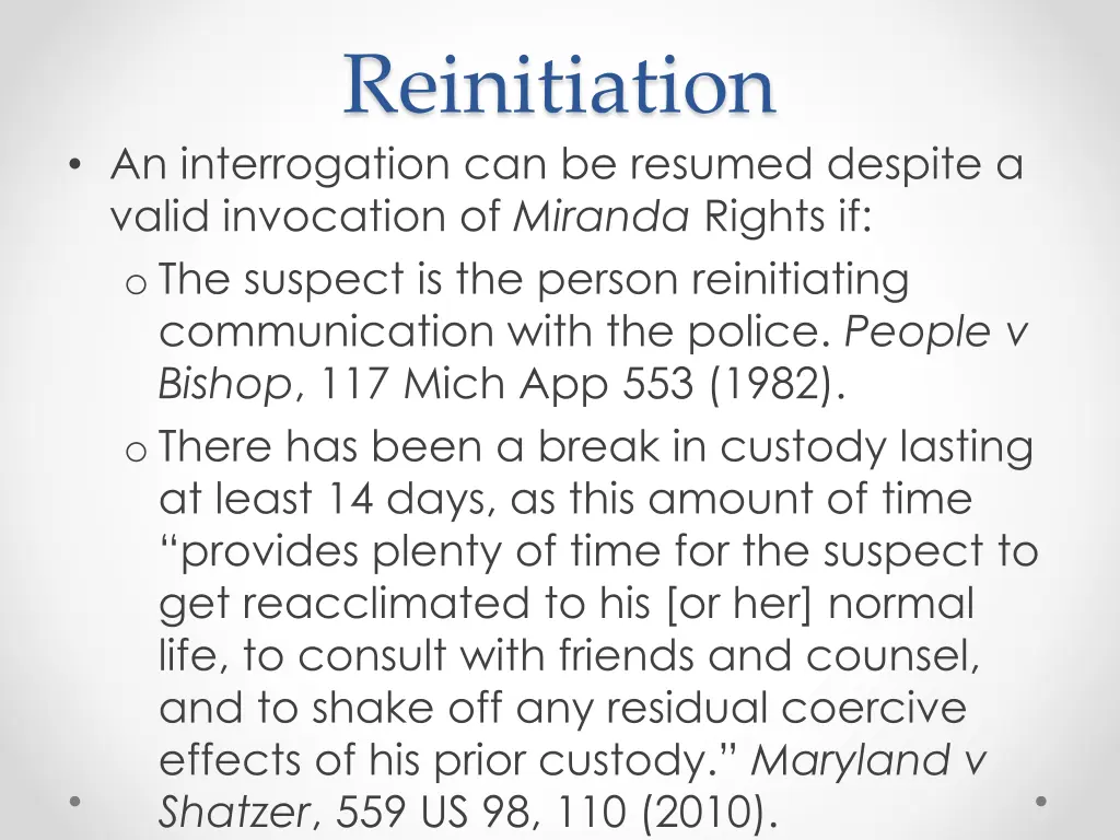reinitiation