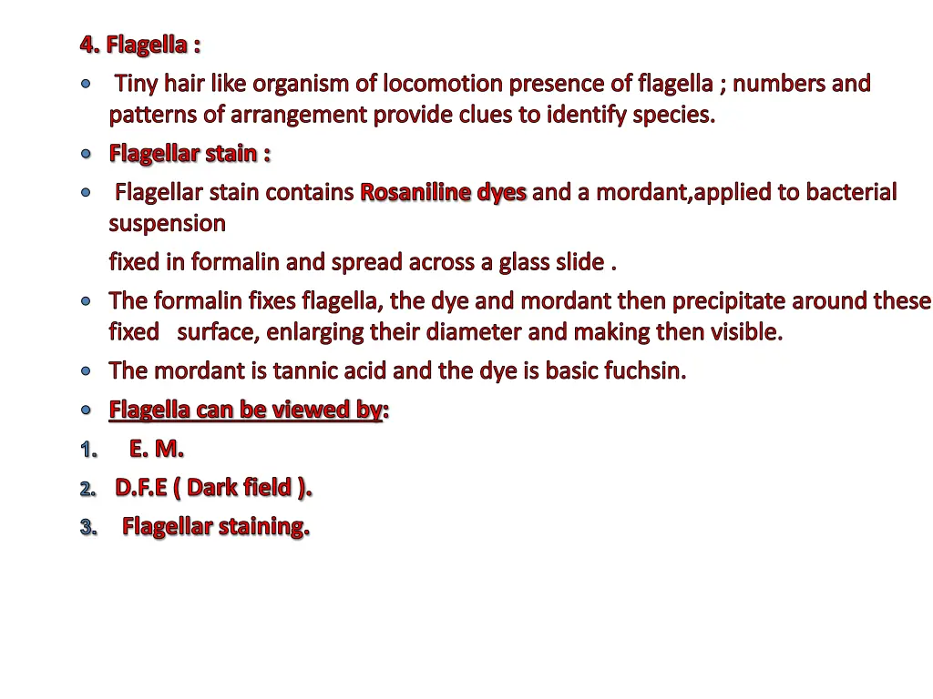 4 flagella tiny hair like organism of locomotion