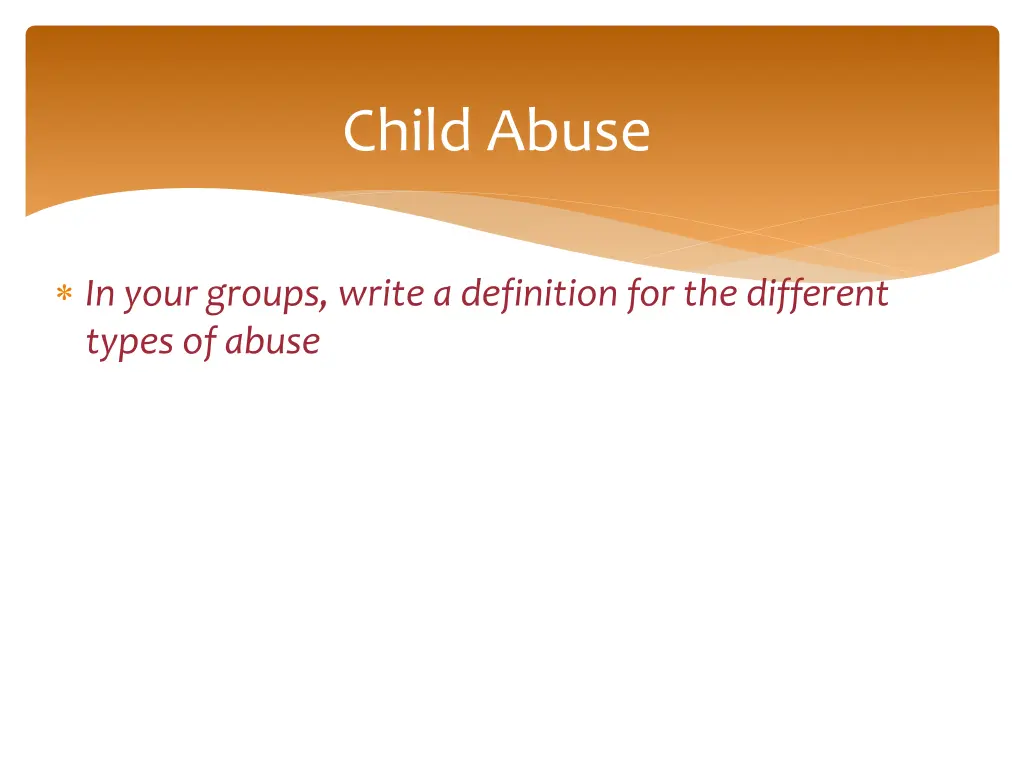 child abuse