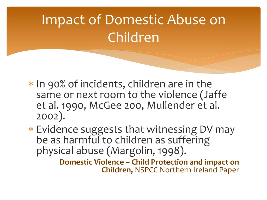 impact of domestic abuse on children 2