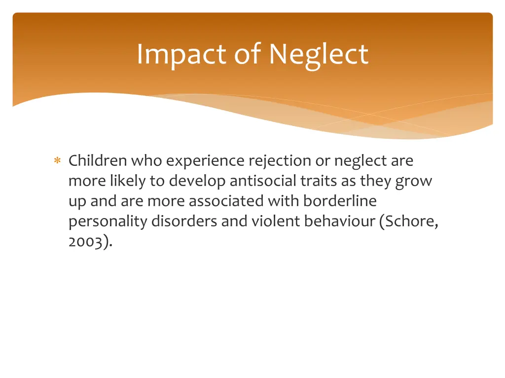 impact of neglect