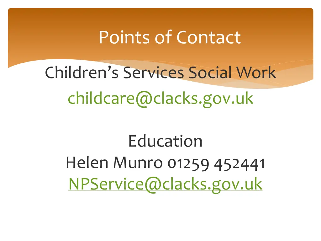 points of contact