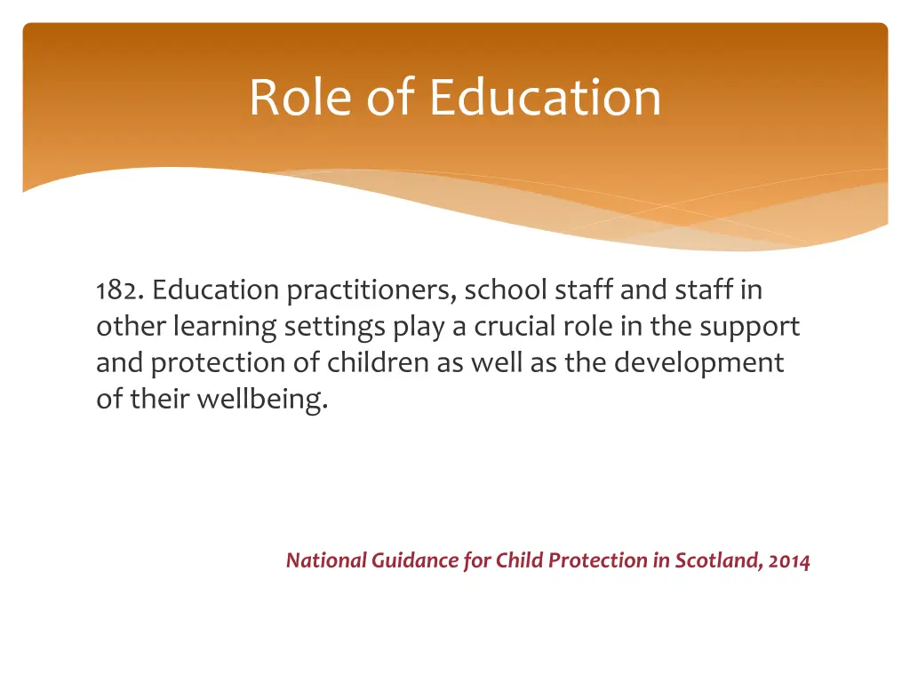 role of education